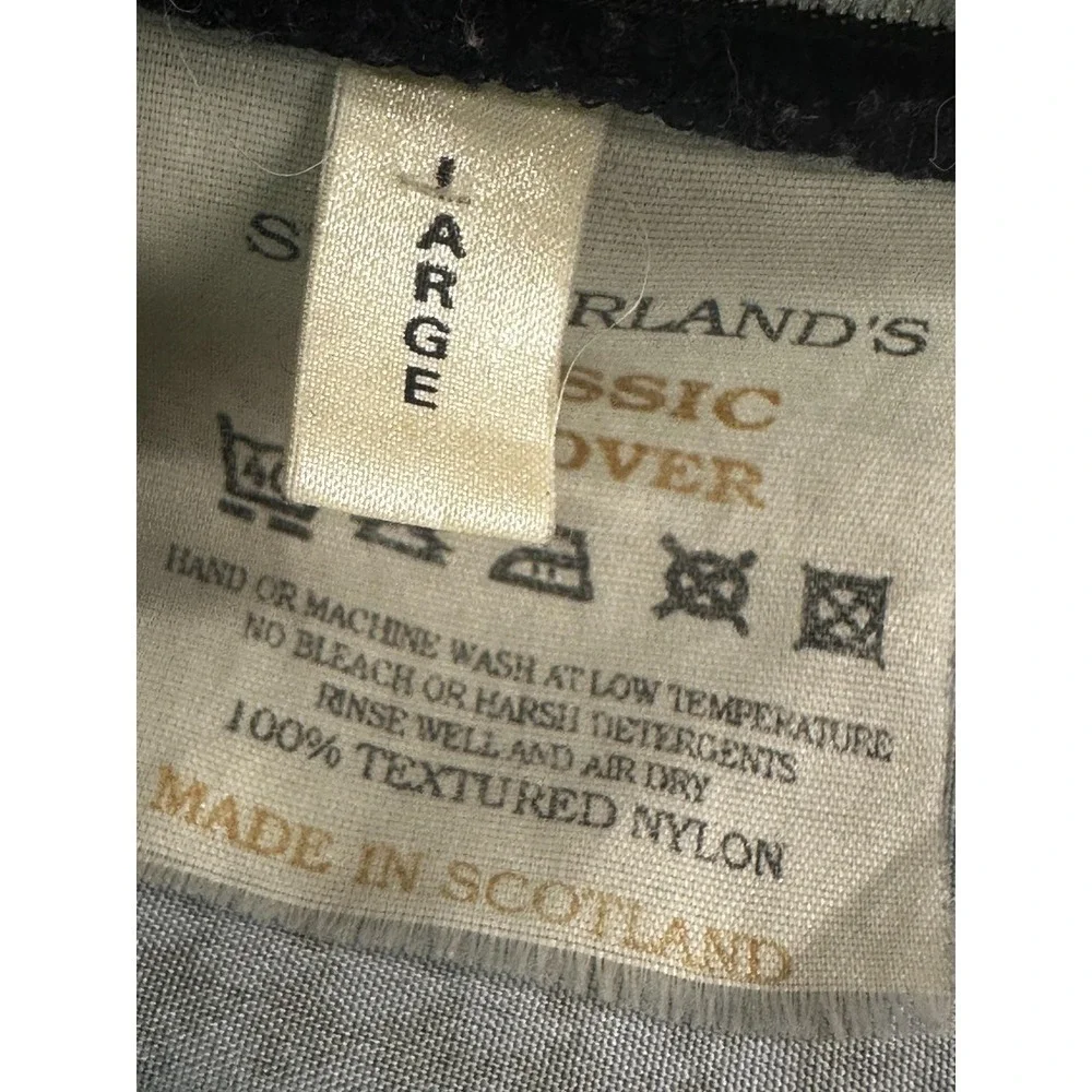 Sunderland of Scotland Pullover Mens Large Houndstooth V Neck Golf Windshirt